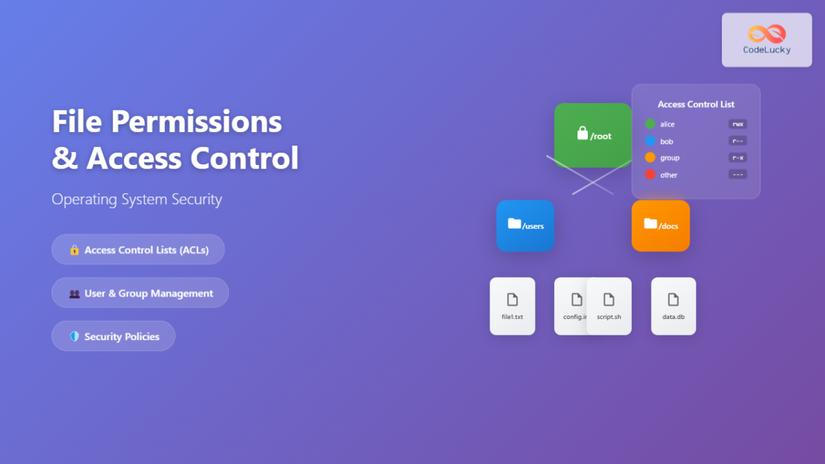 Security image illustrating file permissions and access control