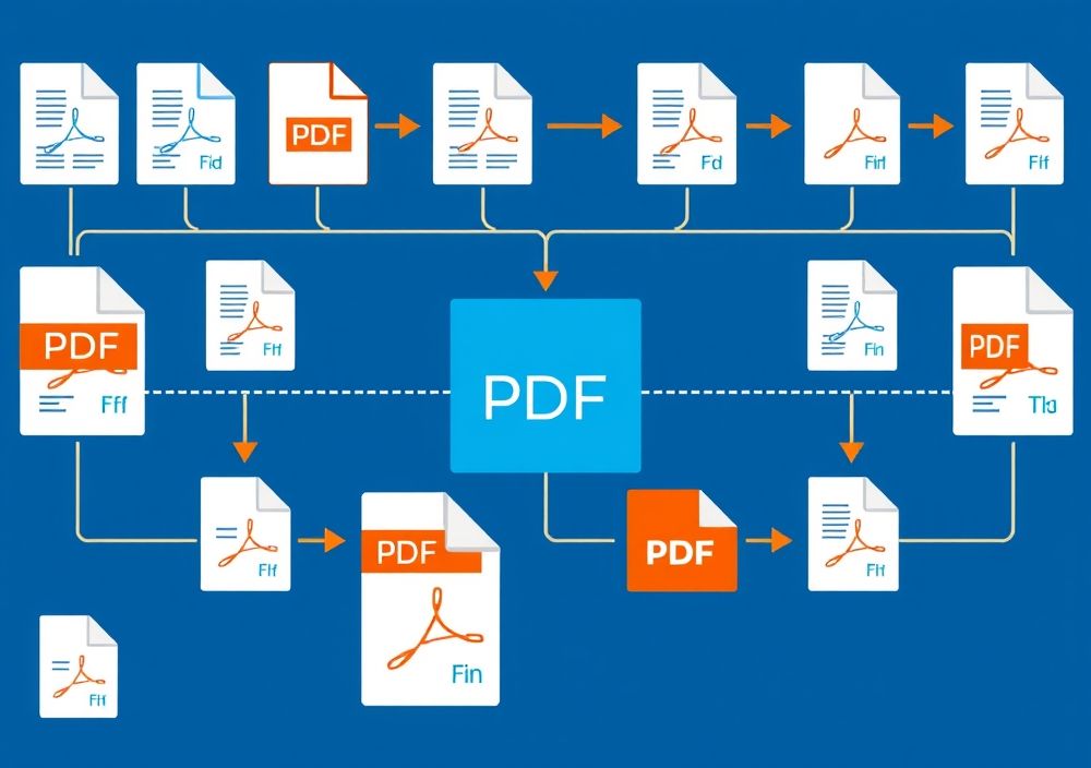 PDF workflow management diagram